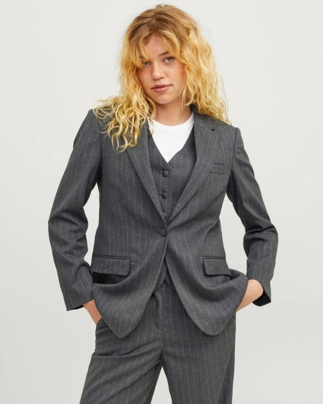 Blazer rayé Ana JJXX Gris foncé