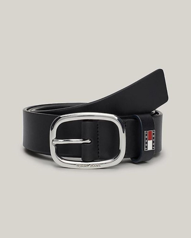 Ceinture en cuir TOMMY JEANS Noir