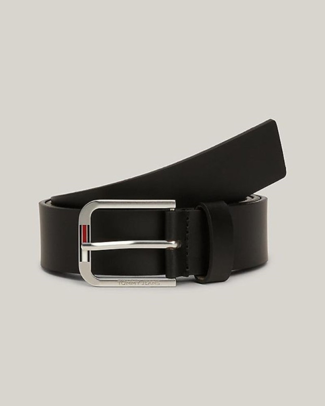 Ceinture en cuir TOMMY JEANS Noir