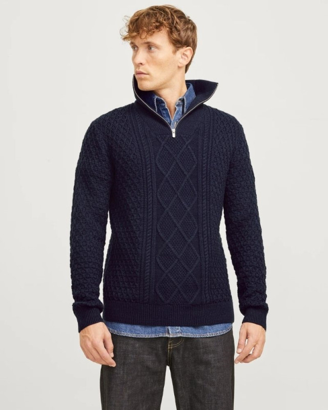 Pull en maille Jprblunorth JACK & JONES Bleu marine