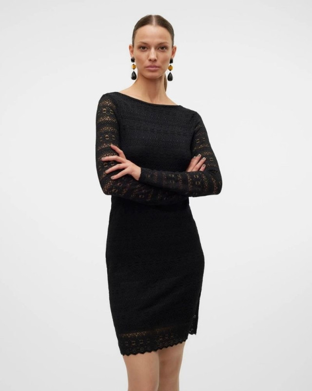 Robe en dentelle Zoe VERO MODA Noir