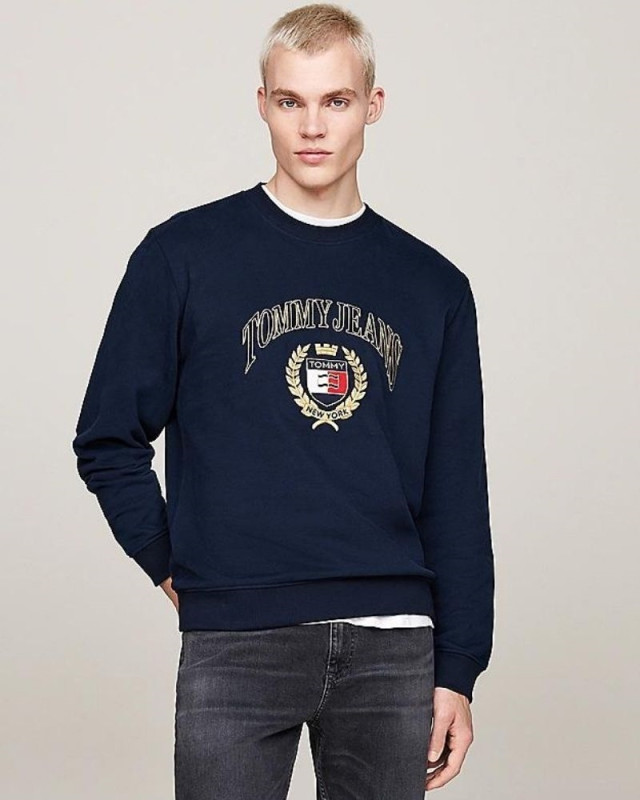 Sweat col rond TOMMY JEANS Marine