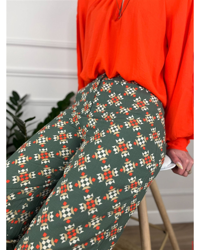 Pantalon Zugi VILA Vert canard