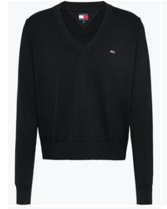 Pull Col V TOMMY JEANS Noir